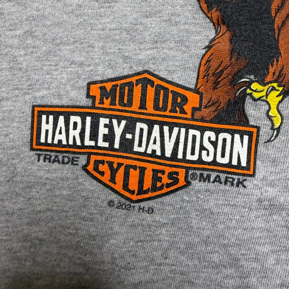 Harley-Davidson Graphic T-Shirt Kids Youth L Ride‎ Like The Wind Deadwood Y2K